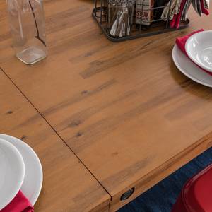 Tavolo da pranzo allungabile MANCHESTER Acacia massello / Metallo - 180 x 90 cm