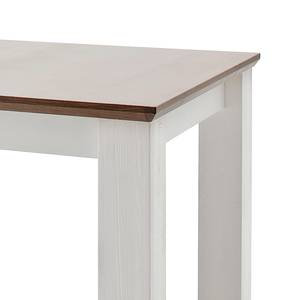 Eettafel Maquili (met uitschuiffunctie) - deels massief grenenhout - taupe grenenhout/wit grenenhout