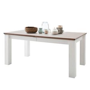 Eettafel Maquili deels massief grenenhout - taupe grenenhout/wit grenenhout