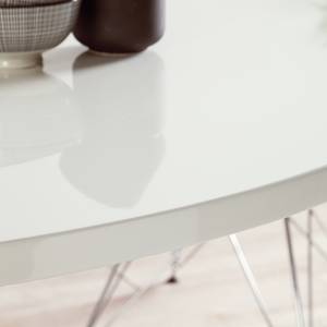 Table Matilda Plateau blanc brillant