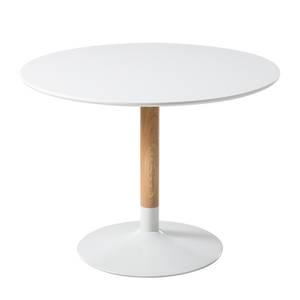 Eettafel Laud deels massief essenhout - wit/essenhout - Wit