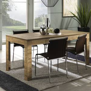 Eettafel Milano LC (uitschuifbaar) donkere eikenhouten look - 180x80cm