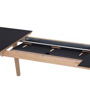 Table extensible Morten Partiellement en chêne massif - Anthracite / Chêne