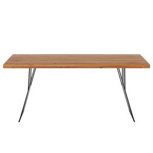 Eettafel Norrdal II massief eikenhout/ijzer - 180x90cm