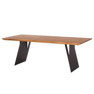 Eettafel Norrdal IV massief eikenhout/ijzer - 180x90cm - 180x90cm