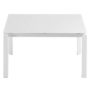 Table extensible Pattada Verre / Acier - Blanc