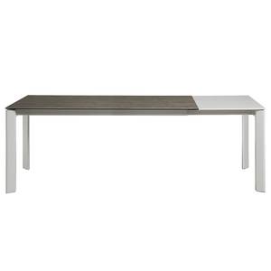 Eettafel Retie I (met uitschuiffunctie) - Antiek grijs - Breedte: 140 cm - Heldergrijs