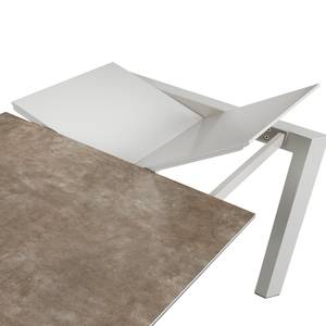 Table Retie I Céramique / Acier - Gris vieilli	 - Largeur : 140 cm - Gris lumineux