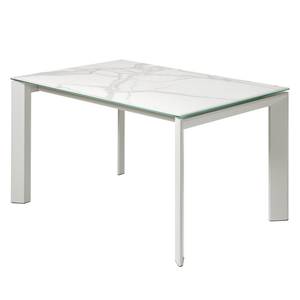 Table Retie I Marbre / Acier - Marbre blanc - Largeur : 160 cm - Gris lumineux