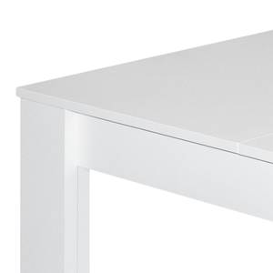 Eettafel Fairford (met uitschuiffunctie) Mat wit - 110 x 60 cm