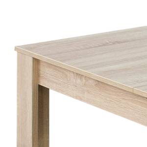 Table extensible Fairford Imitation chêne brut de sciage - 120 x 80 cm