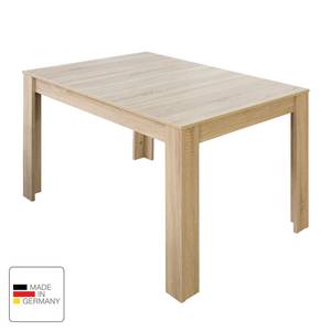 Table extensible Fairford Imitation chêne brut de sciage - 120 x 80 cm