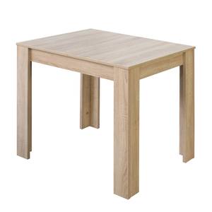 Eettafel Fairford (met uitschuiffunctie) Grof gezaagd eikenhouten look - 80 x 60 cm