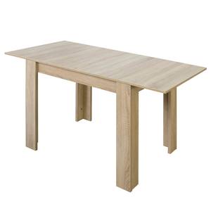 Table extensible Fairford Imitation chêne brut de sciage - 80 x 60 cm