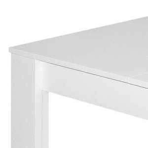 Eettafel Fairford (met uitschuiffunctie) Mat wit - 80 x 60 cm