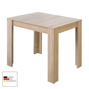 Table extensible Fairford Imitation chêne brut de sciage - 80 x 60 cm