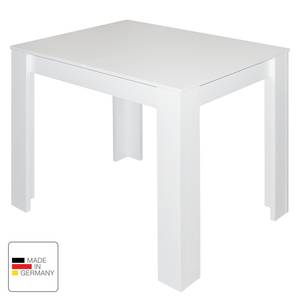 Eettafel Fairford (met uitschuiffunctie) Mat wit - 80 x 60 cm