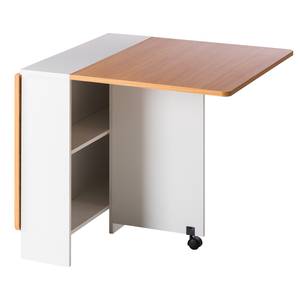 Eettafel Sorsele (met uitklapfunctie) kersenhouten look/wit