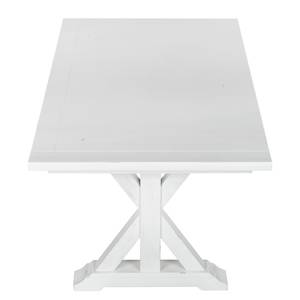 Eettafel South Hampton I deels massief acaciahout - wit