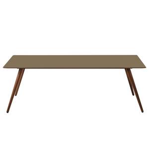 Table Stave II Partiellement en bois massif - Taupe / Noyer - Largeur : 170 cm - Marron