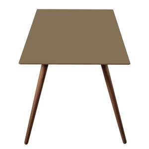 Table Stave II Partiellement en bois massif - Taupe / Noyer - Largeur : 170 cm - Marron