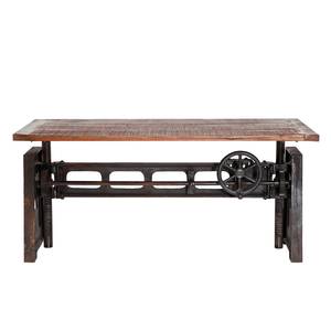 Eettafel Steamboat oud hout ijzer/bruin/zwart