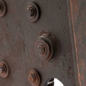 Eettafel Steamboat oud hout ijzer/bruin/zwart