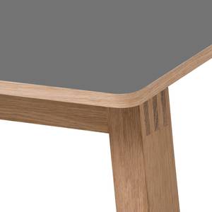 Table Stig II Anthracite / Chêne - 200 x 100 cm