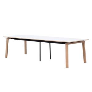 Table Stig II Blanc / Chêne - 200 x 100 cm