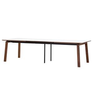 Table Stig II Blanc / Noyer - 180 x 100 cm