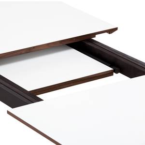 Table Stig II Blanc / Noyer - 180 x 100 cm