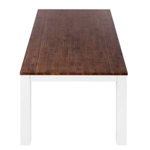 Eettafel Gomera massief acaciahout - wit/bruin - 180x100cm