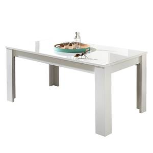 Eettafel Theta (met uitschuiffunctie) Wit/Sonoma eikenhouten look