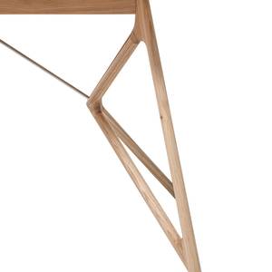 Table Tigg Chêne massif / Linoléum - Vert olive / Chêne - 160 x 90 cm