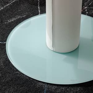 Esstisch Torgo (mit Ausziehfunktion) Glas / Kunstleder - Weiß