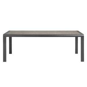 Eettafel Torria I keramiek/aluminium - bruin - 220x100cm