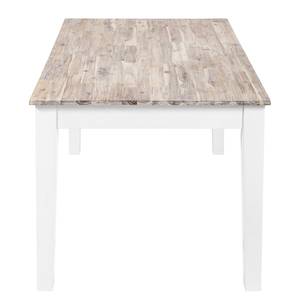 Eettafel Westcoast massief acaciahout - wit