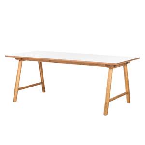 Table Why Wood Chêne partiellement massif - Blanc / Chêne clair
