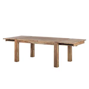 Eettafel Yoga massief sheeshamhout - 2 verlengstukken - 160x100cm - Breedte: 160 cm