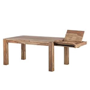 Eettafel Yoga massief sheeshamhout - 2 verlengstukken - 180x100cm - Breedte: 180 cm