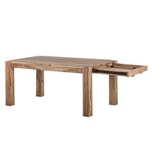 Eettafel Yoga massief sheeshamhout - 2 verlengstukken - 160x100cm - Breedte: 160 cm