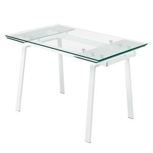 Table extensible Zinola Verre / Métal - Blanc