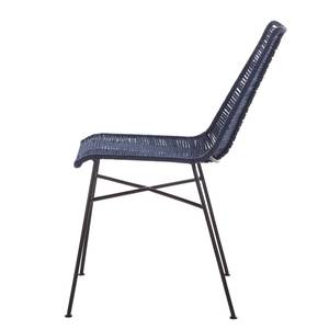 Chaises Verdille (lot de 2) Jute - Bleu foncé - Bleu foncé