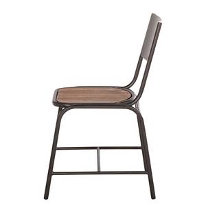 Chaises Atelier (lot de 2) Acacia massif / Métal