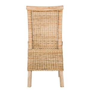 Sedia da pranzo Bali I (set di 2) Rattan - Sabbia / Acacia naturale - Sabbia