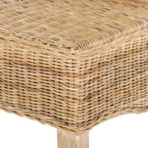 Sedia da pranzo Bali I (set di 2) Rattan - Sabbia / Acacia naturale - Sabbia