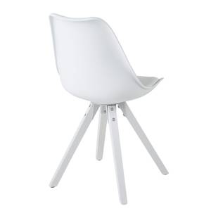 Chaise ALEDAS Matière synthétique / Caoutchouc massif - Blanc - Lot de 2