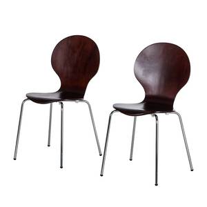 Chaises Bristol I (lot de 2) Marron