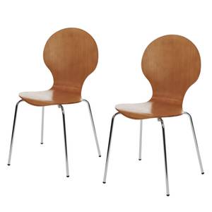 Chaises Bristol I (lot de 2) Imitation hêtre - Imitation hêtre