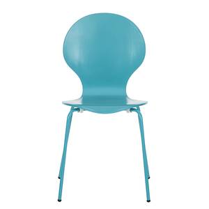 Chaises Bristol II (lot de 2) Blanc / Noir - Bleu clair